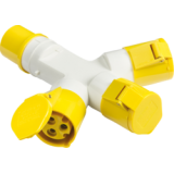 Knightsbridge 110V 16A 3 Way Splitter