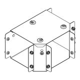 Legrand Salamandre MGR44AGT 100mm x 100mm Galvanised Steel 90&deg; Top Lid Equal Tee
