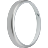 Knightsbridge BT9SLV Bulkhead Bezel Silver
