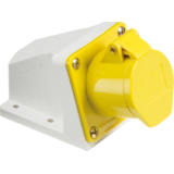 110V IP44 16A Angled Surface Mount Socket 2P+E
