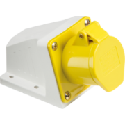 110V IP44 16A Angled Surface Mount Socket 2P+E