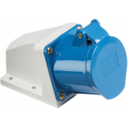 240V IP44 16A Angled Surface Mount Socket 2P+E