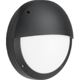 Knightsbridge SHE2B 230V IP65 18W LED Eyelid Bulkhead CCT Black