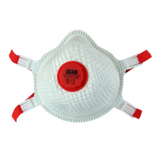 Moulded Valved Masks FFP3 with Mesh (Pack 2)