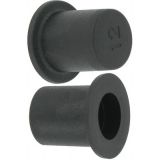 M10 Studding Protection Cap Top Hat Black Pack of 100