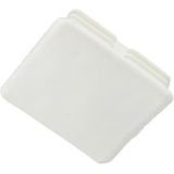 41mm x 41mm Channel End Cap White