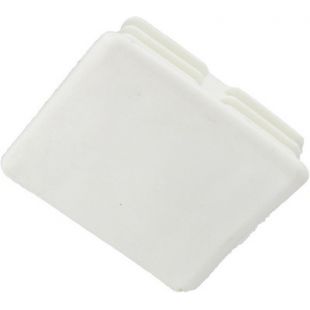 41mm x 41mm Channel End Cap White